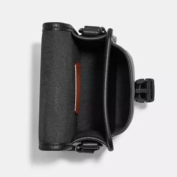 Coach Charter North South Crossbody Black Leather w Hybrid Pouch 2 in 1 C2388 - Picture 5 of 8